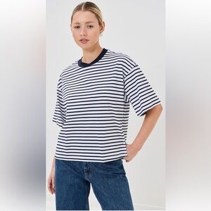 ALC new with tags Albie tee striped navy and white T-Shirt